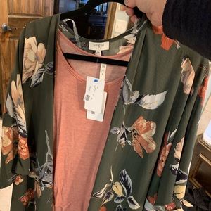 Kimono and matching tank top